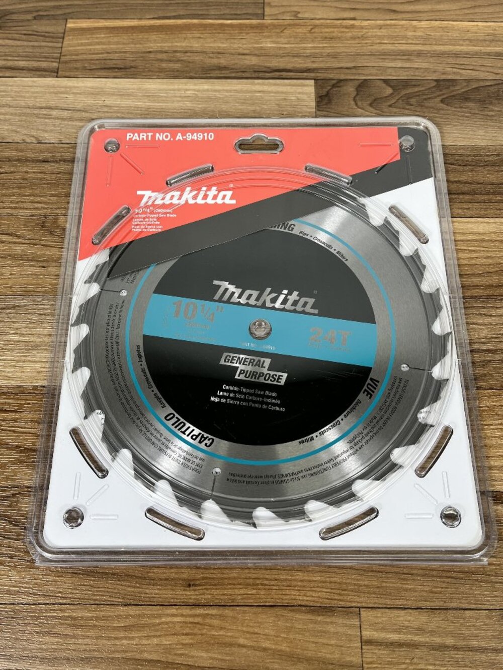 Makita 10-1/4-Inch Circular Saw Blade Carbide Tip 24-Teeth A-94910 New